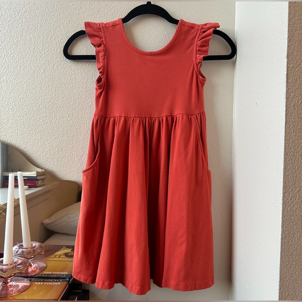 Girls Hanna Andersson Flutter Sleeve Dress